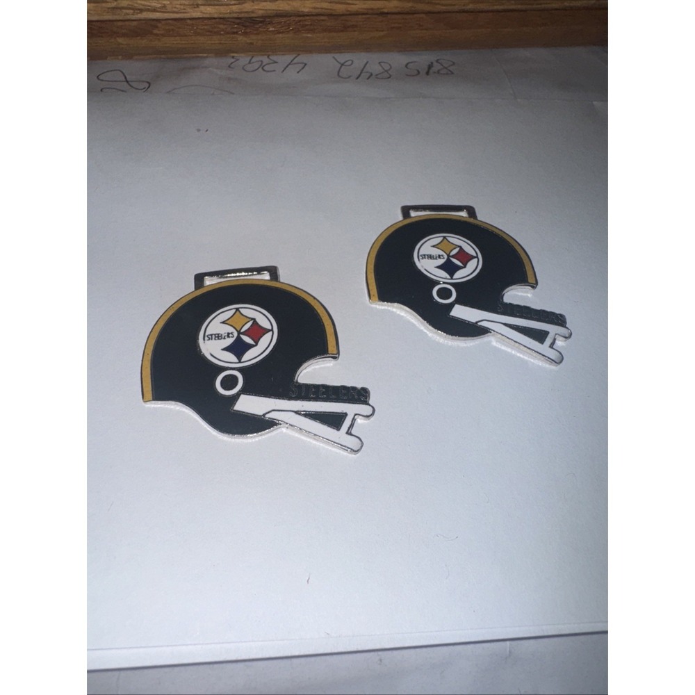Two Pcs. Pittsburg steelers Watch Fob key chain Ring Cool Charm Football Helmet